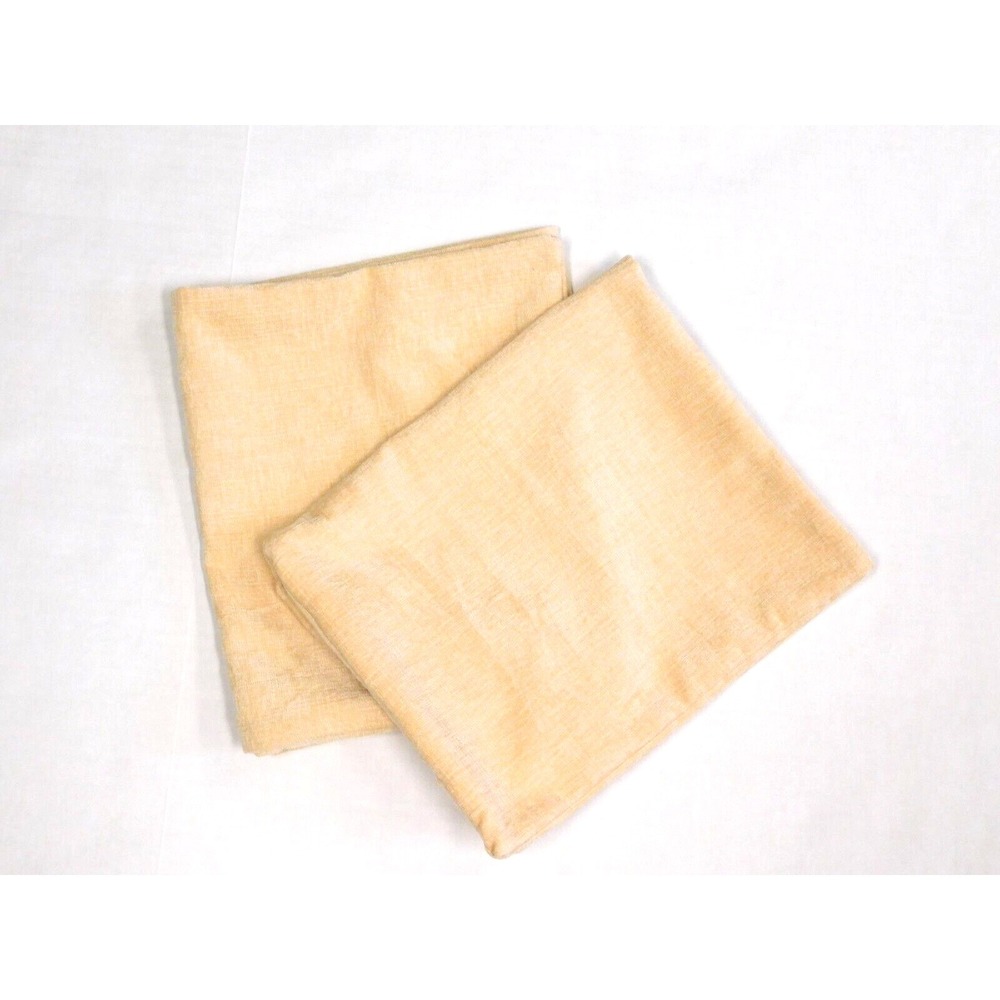 Unbranded 20 x 12 rectangle Throw Pillow Covers set of 2  Light Yellow/Cream New